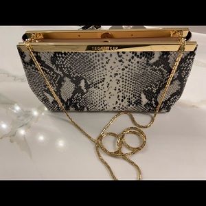 Ted Baker Nude and Snake Skin leather Clutch